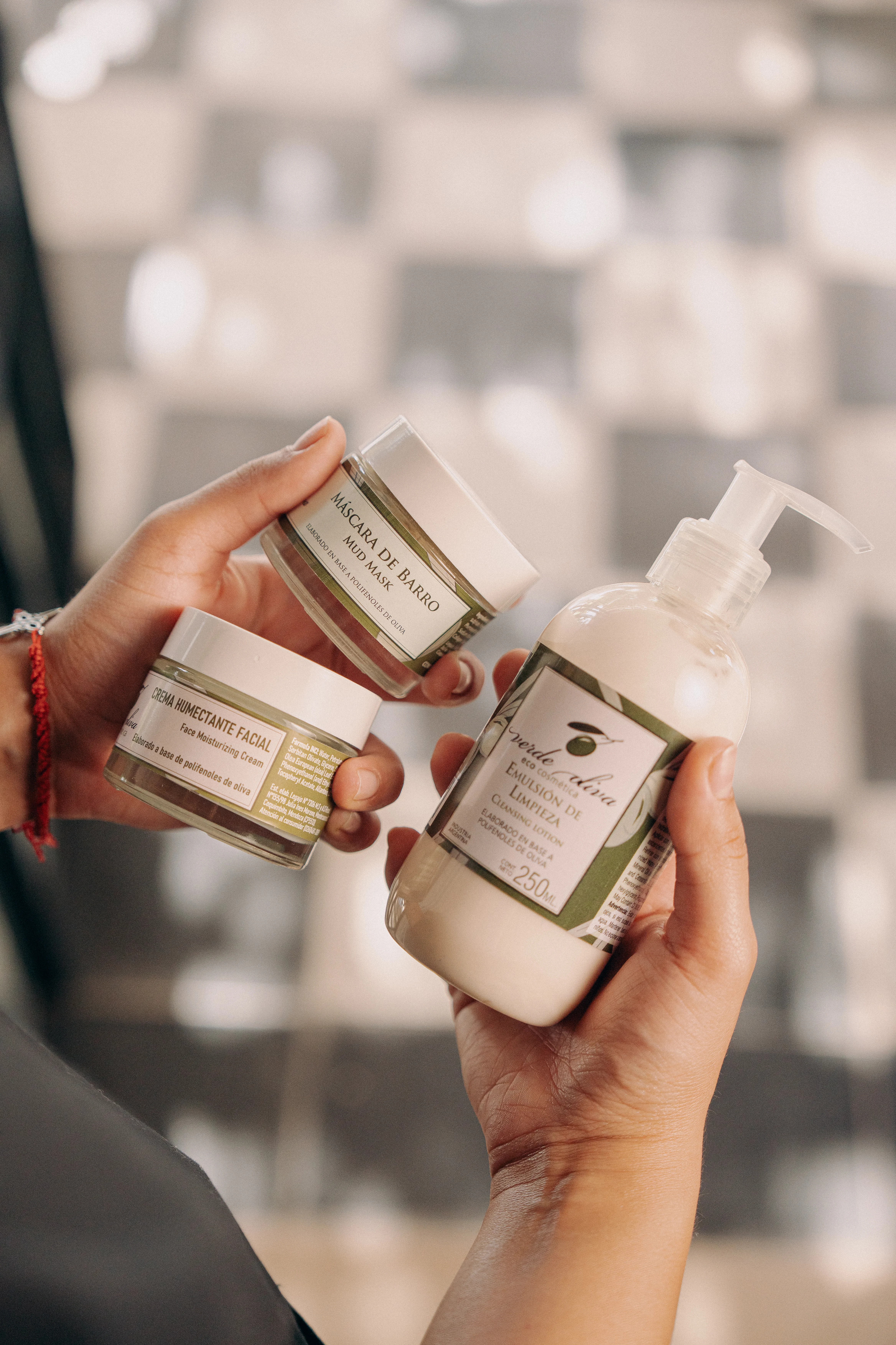 Cosméticos a base de olivo