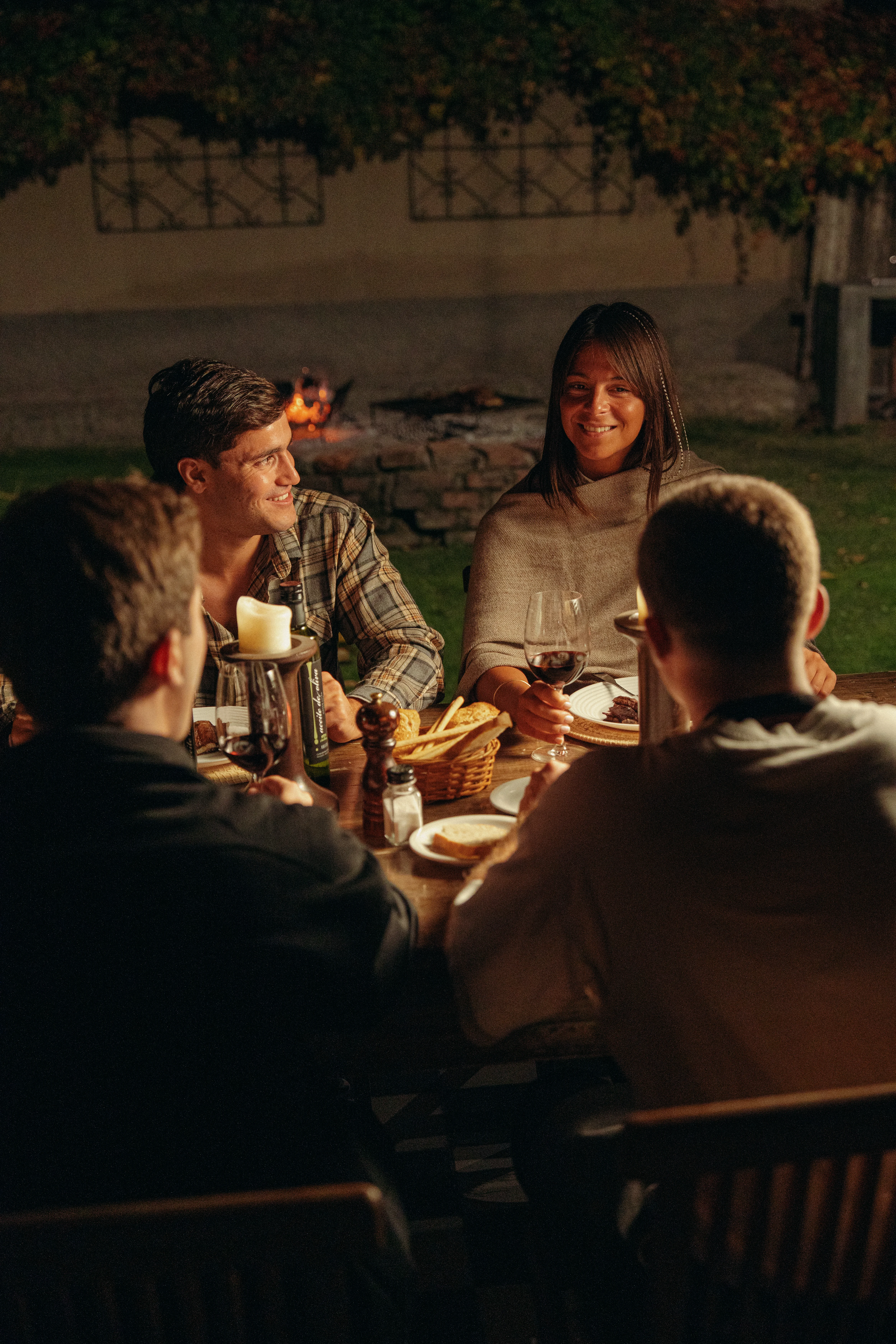 Mesa de Abrasa Viva de noche